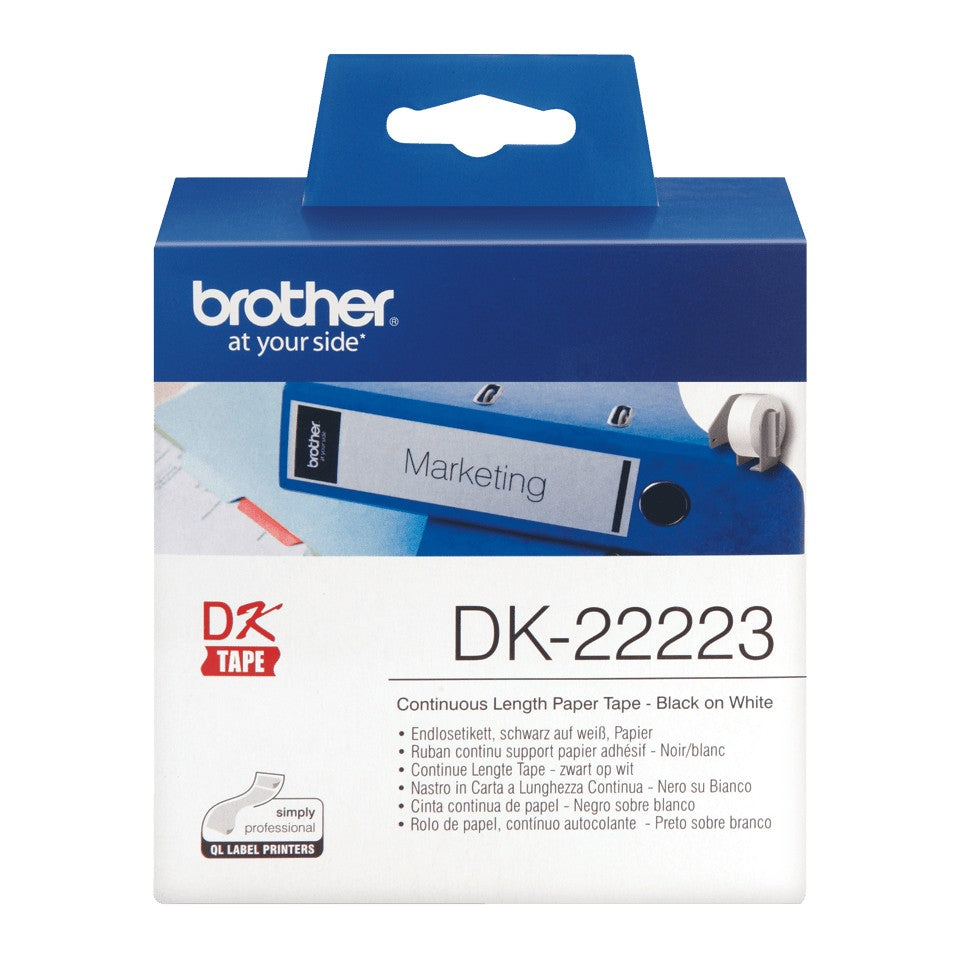 BROTHER DK22223 CONTINUOUS PAPER TAPE 50MMX30 5M