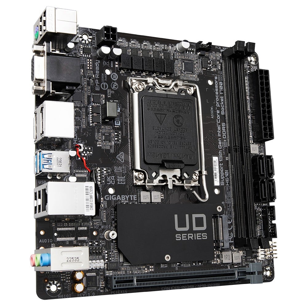 GIGABYTE H610I carte mere Intel H610 Express LGA 1700 mini ITX