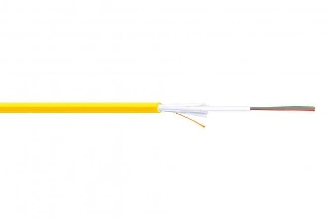 Câble a fibre optique universel DIGITUS avec connecteur SC 12 fibres SM 9/125, B2ca LSOH, 1500N, jaune