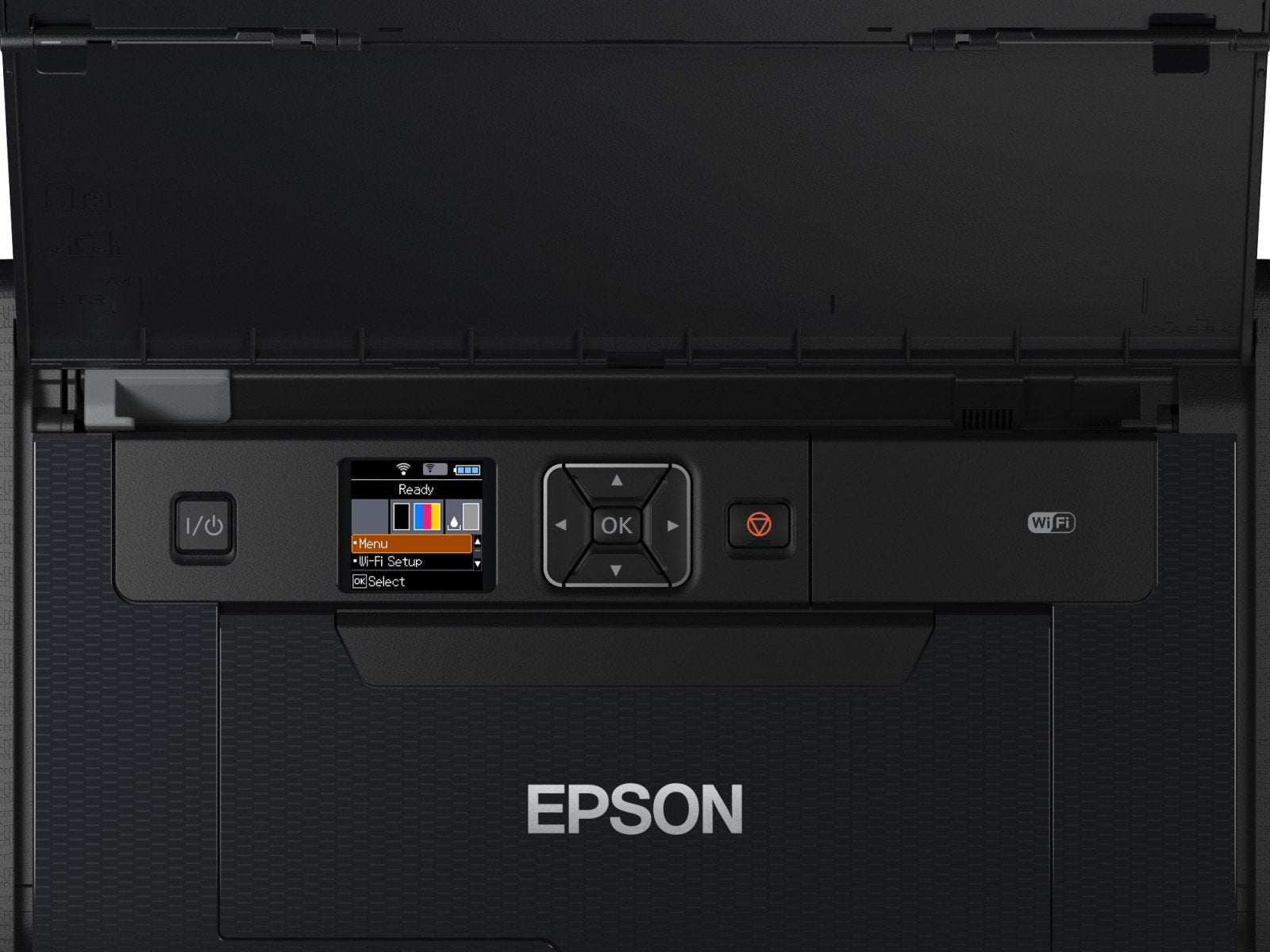 EPSON WorkForce WF-110W Printer colour ink-jet A4 5760x1440dpi 7ppm mono/4ppm colour capacity 20 sheets USB 2.0 Wi-Fi