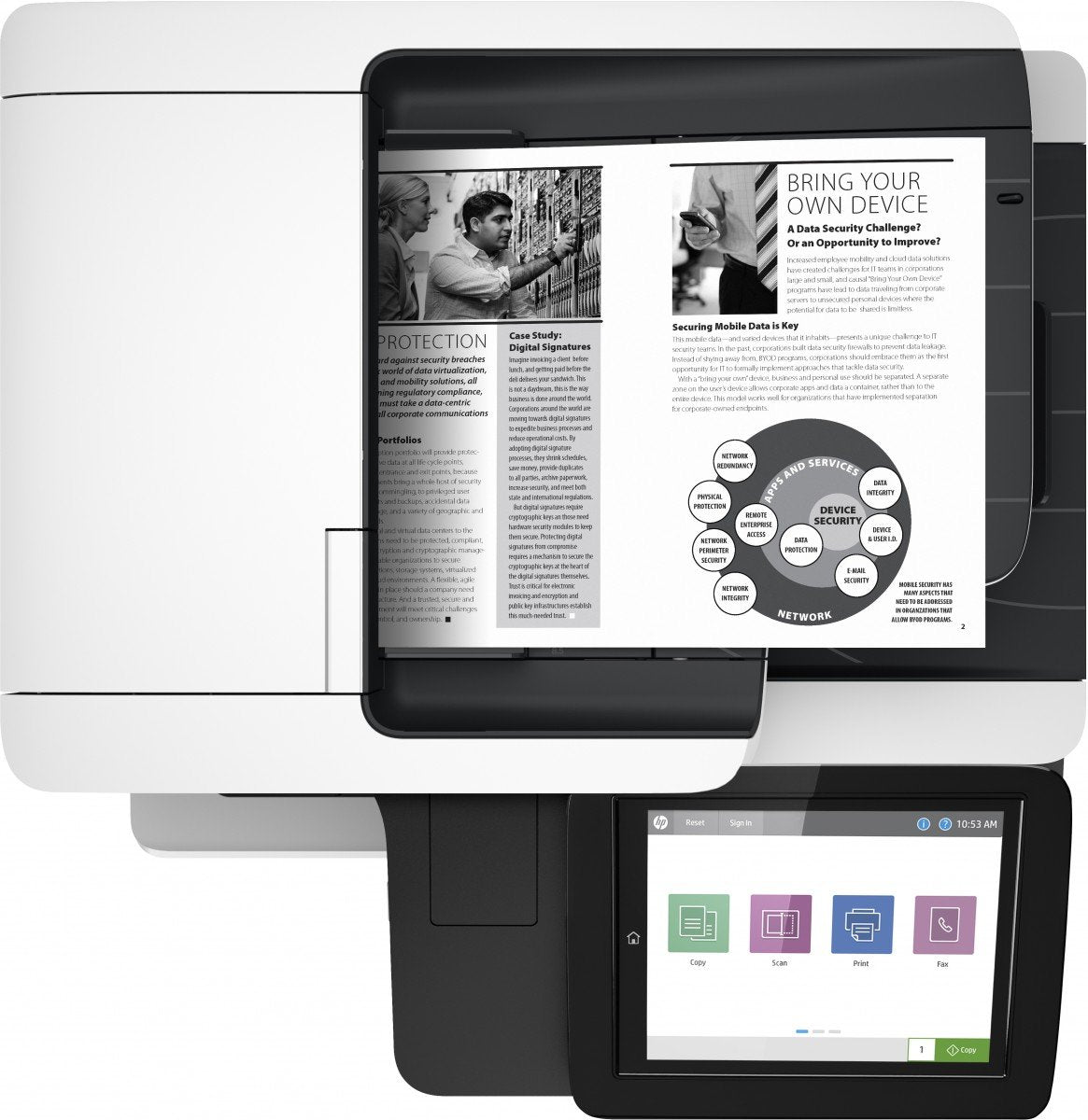 HP LaserJet Enterprise MFP M528dn MFP Mono laser A4 43ppm Copy 43ppm Print 650sheets USB LAN imprimante laser monochrome