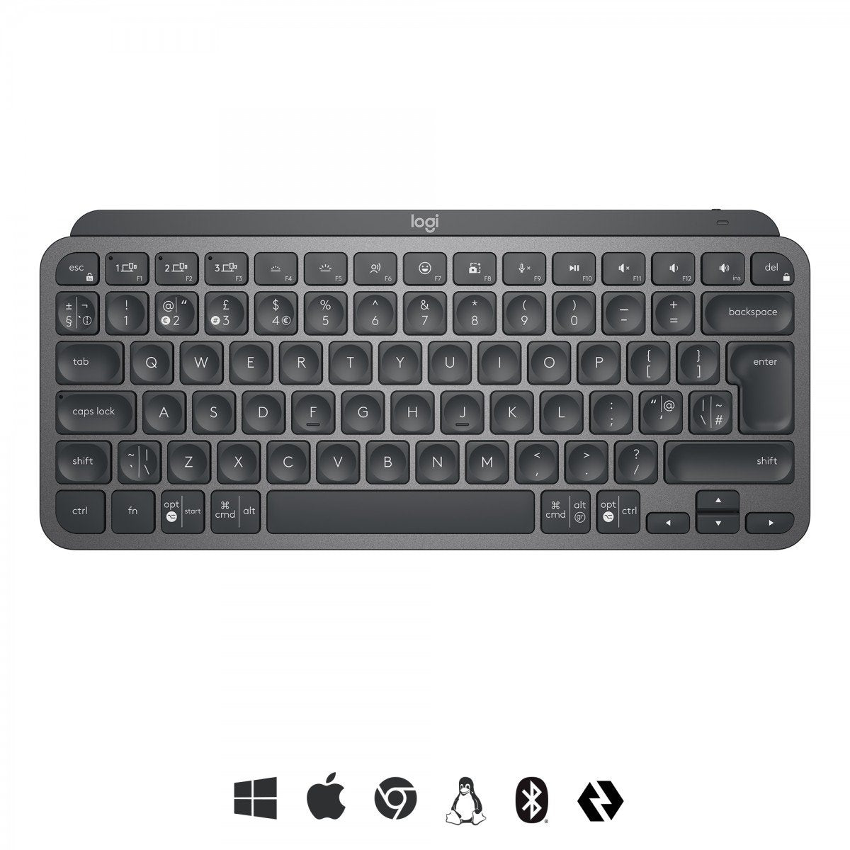 Clavier Logitech 920-010498 Bluetooth Noir Anglais EEUU Gris Graphite QWERTY