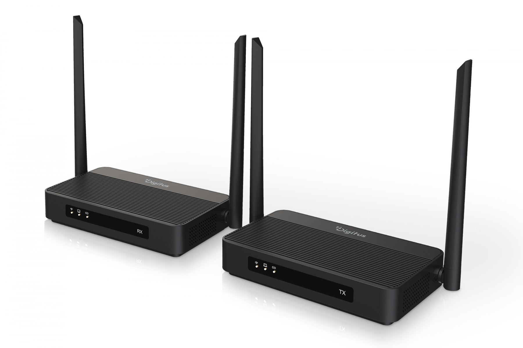 Digitus DS-55360 Extenseur HDMI sans fil avec KVM jusqu'a 100m | UHD 4K@60Hz | Audio | Latence faible 16ms (Ensemble)