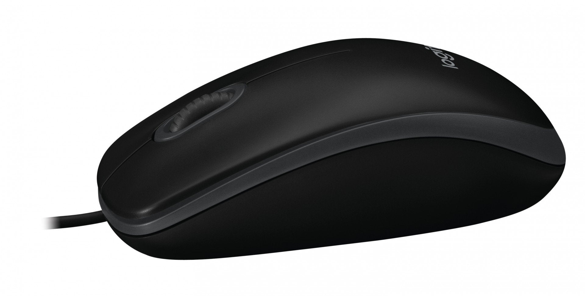 LOGITECH B100 Mouse right and left-handed optical 3 buttons wired USB black