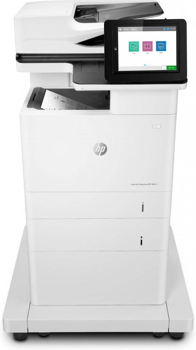 HP LaserJet Enterprise MFP M635fht MFP Mono laser 216x864mm A4 61ppm Copy 61ppm Print 1200sheets USB LAN
