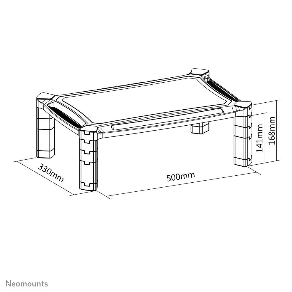 NEOMOUNTS NSMONITOR20 Réhausseur décran/ordinateur portable - ajustement en hauteur - universel