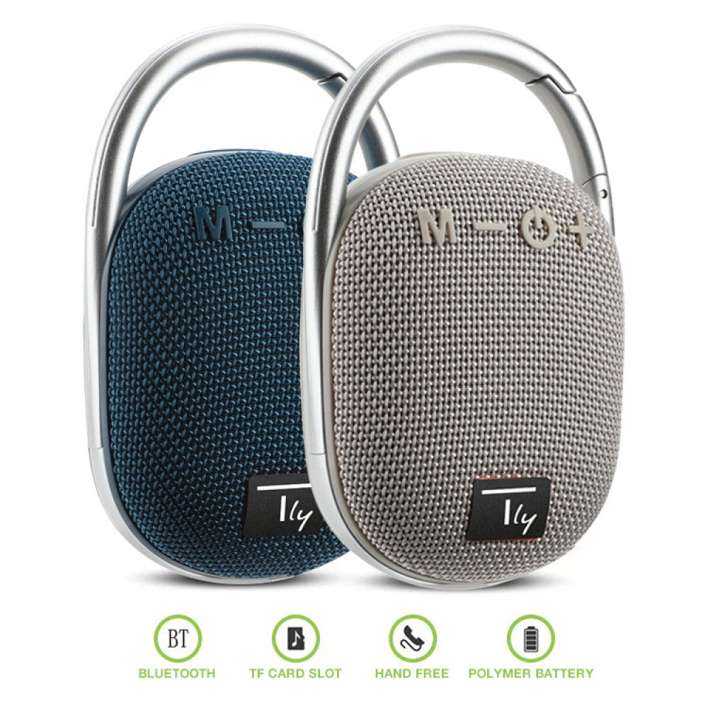 Techly ICASBL321BL Haut-parleur Bluetooth 5.3, 5W TWS, LED USB MicroSD MP3 Bleu