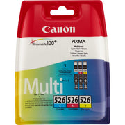 Canon Multipack de cartouches d'encre couleur CLI-526 C/M/Y