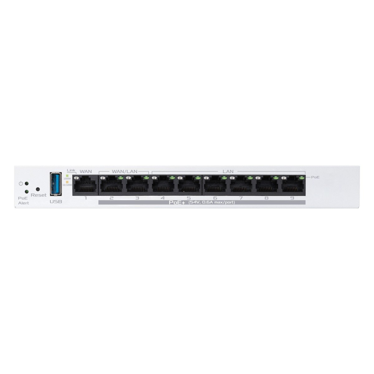 ASUS ExpertWiFi EBG19P Gigabit PoE+ VPN wired router 8 PoE+ ports 123W Up to 3 WAN ethernet ports