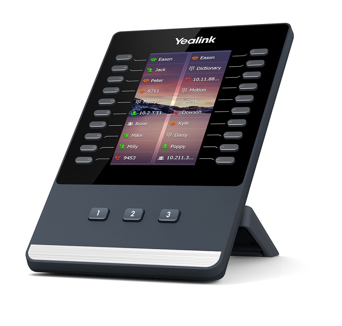 Yealink EXP43 module IP Noir, Gris 23 boutons