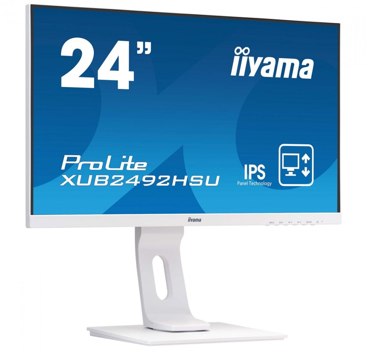 "iiyama ProLite XUB2492HSU-W1 LED display 60,5 cm (23.8"") 1920 x 1080 pixels Full HD Blanc"