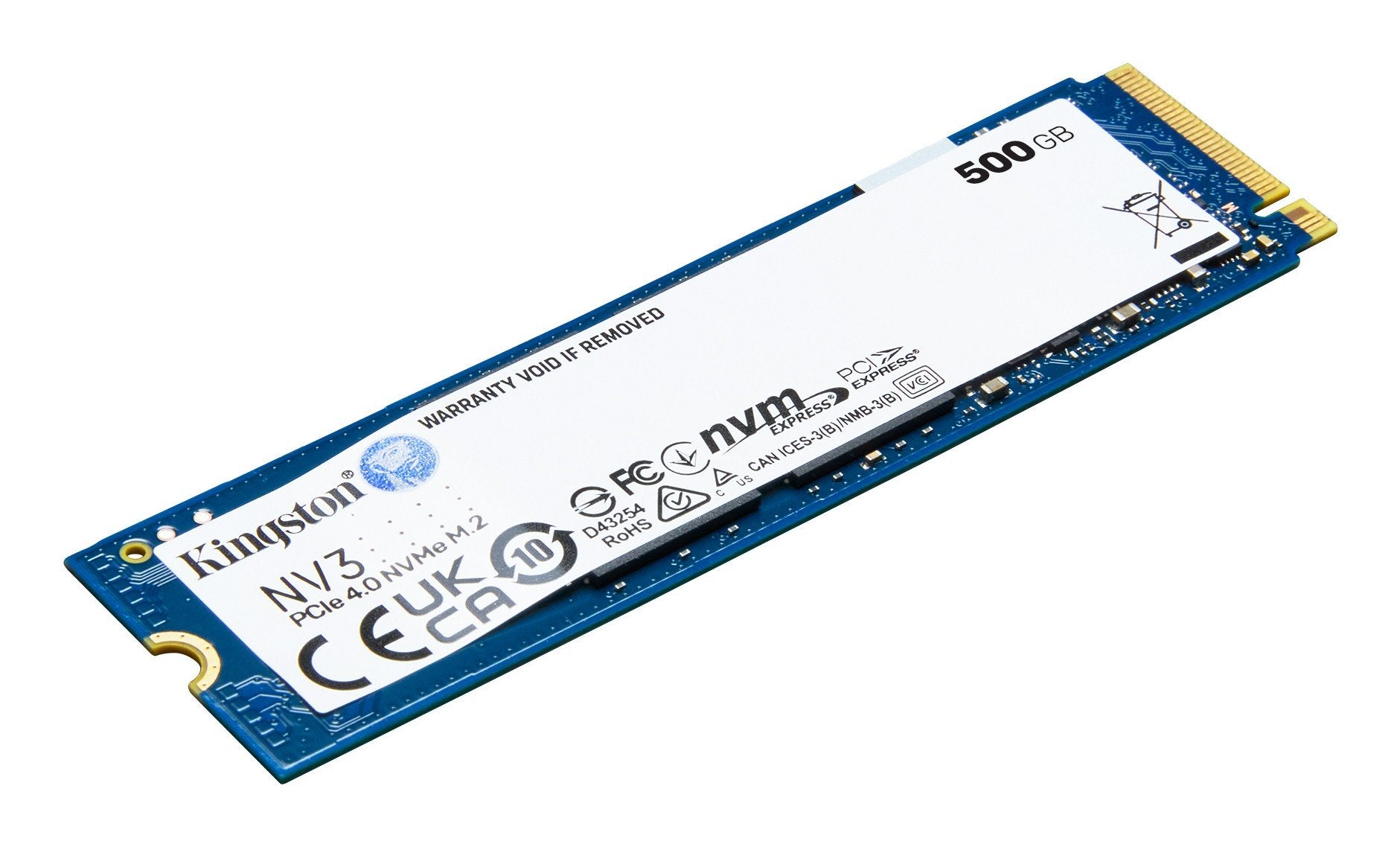 KINGSTON 500Go NV3 M.2 2280 PCIe 4.0 NVMe SSD