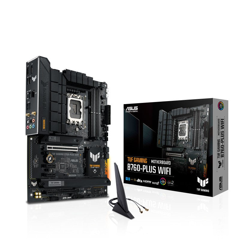 ASUS TUF GAMING B760-PLUS WIFI LGA 1700 4DDR5 ATX 4xSATA MB 1xHDMI 2.1 1xDP 1.4 3xM.2