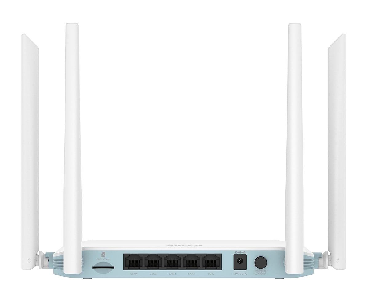 D-LINK Eagle Pro AI 4G LTE Cat. 4 Desktop Router And Auto WAN 4G backup 4x 10/100Mbps LAN ports 1x 10/100Mbps WAN port
