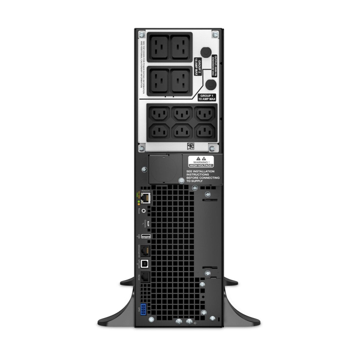 APC Smart-UPS SRT 5000VA UPS Rack AC 230V 4500Watt 5000VA Ethernet 10/100 USB output connectors 12 3U BK