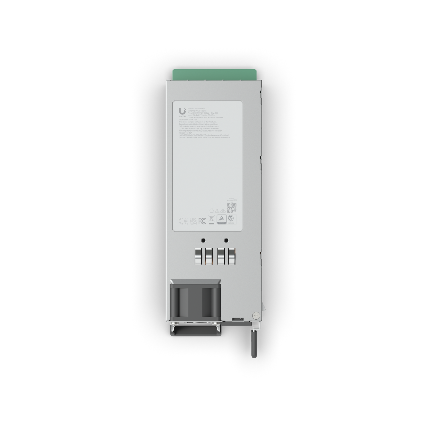 Ubiquiti UACC-PSU-12V-550W Module d'alimentation Hot-Swappable