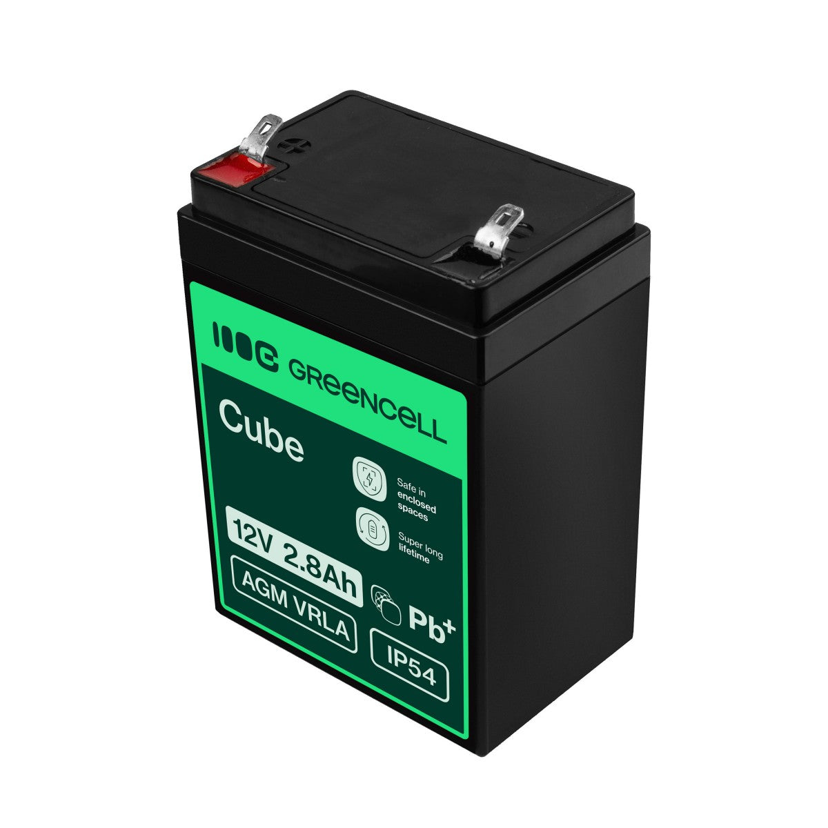 Green Cell AGM Battery 12V 2.8Ah - Battery - Baby (C)
