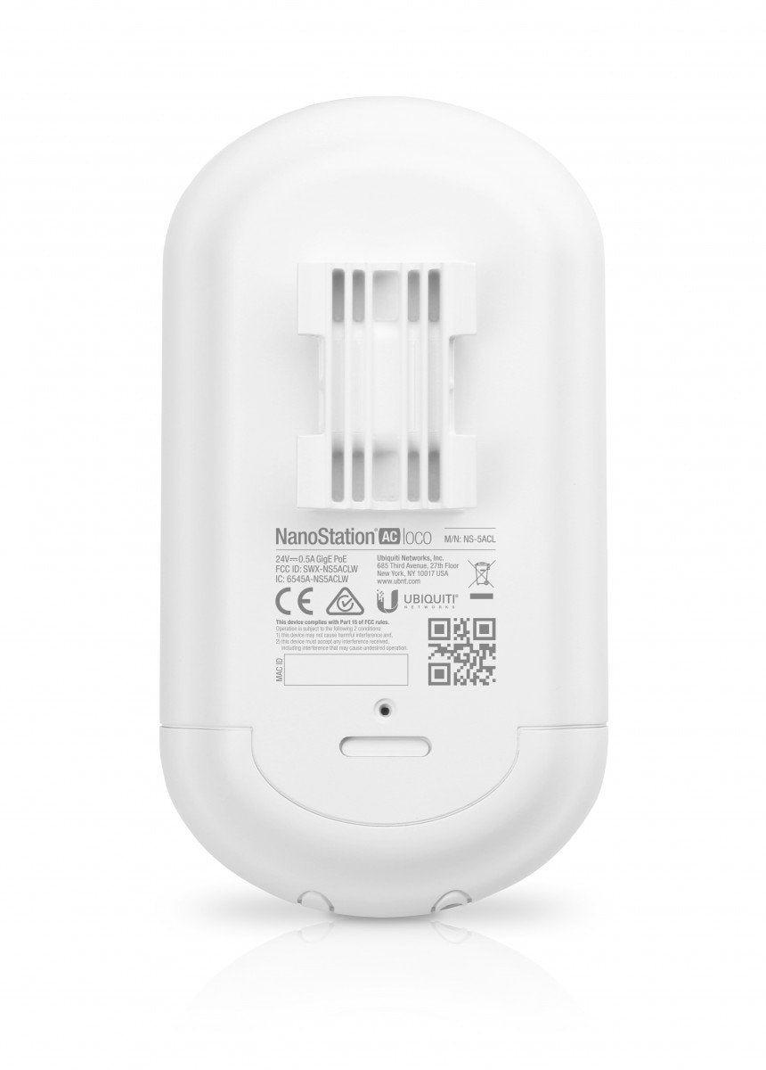 Ubiquiti NS-5ACL Networks NanoStation AC Loco 1000 Mbit/s Blanc