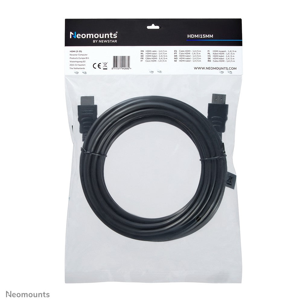 NEOMOUNTS HDMI15MM câble HDMI - 5 mètres