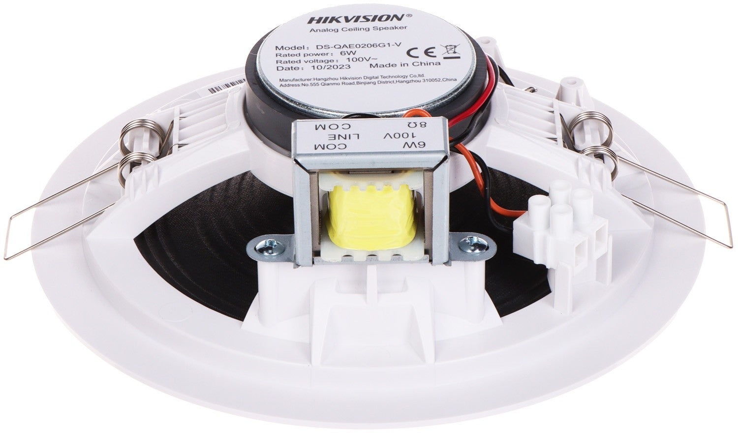 Hikvision DS-QAE0206G1-V Haut-parleur de plafond analogique 6W