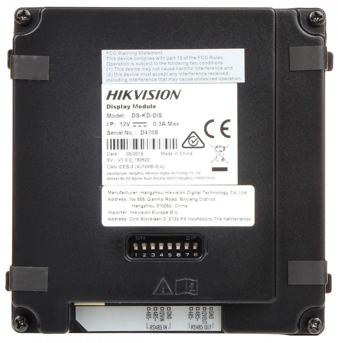 Hikvision DS-KD-DIS Station de porte modulaire professionnelle série KD8