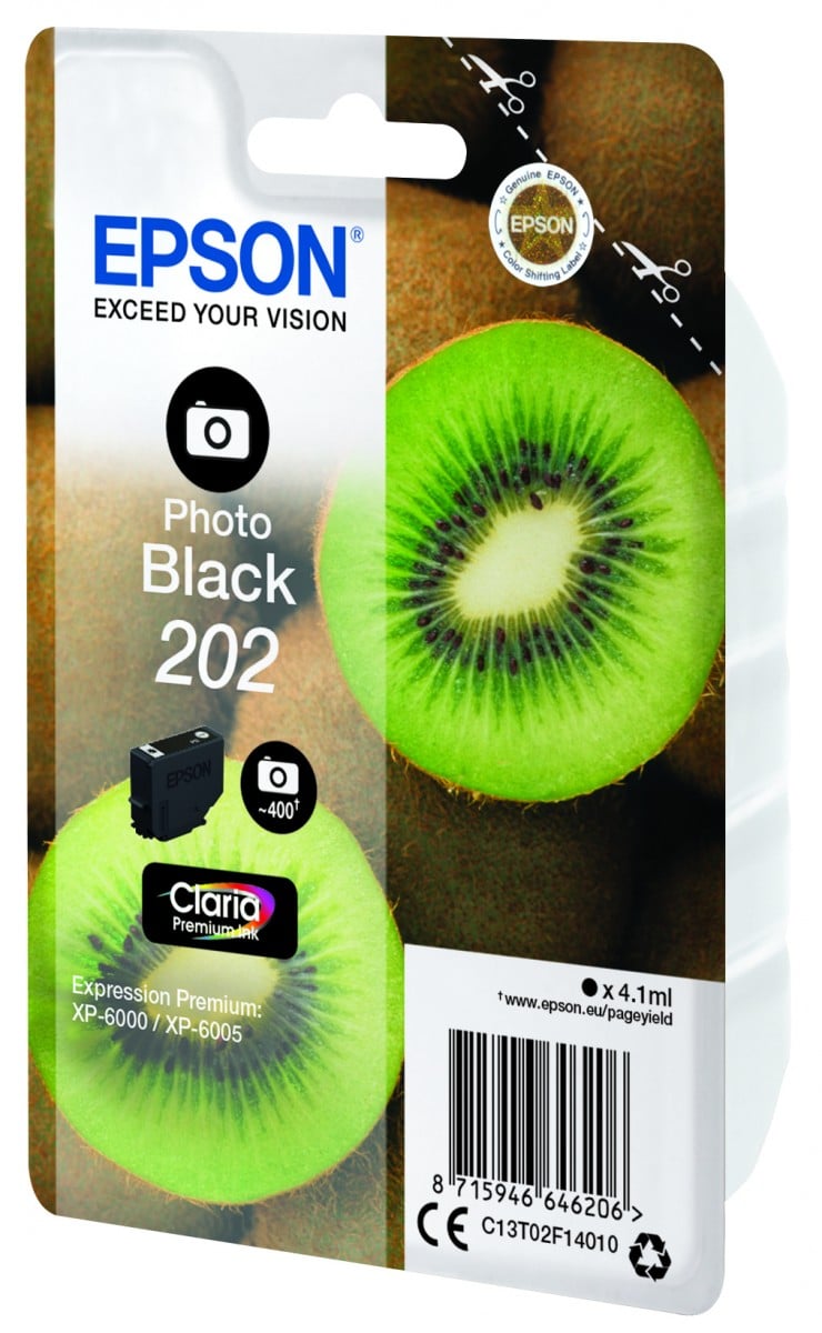 EPSON 5LB Singlepack Photo Black 202 Kiwi Clara Premium Ink