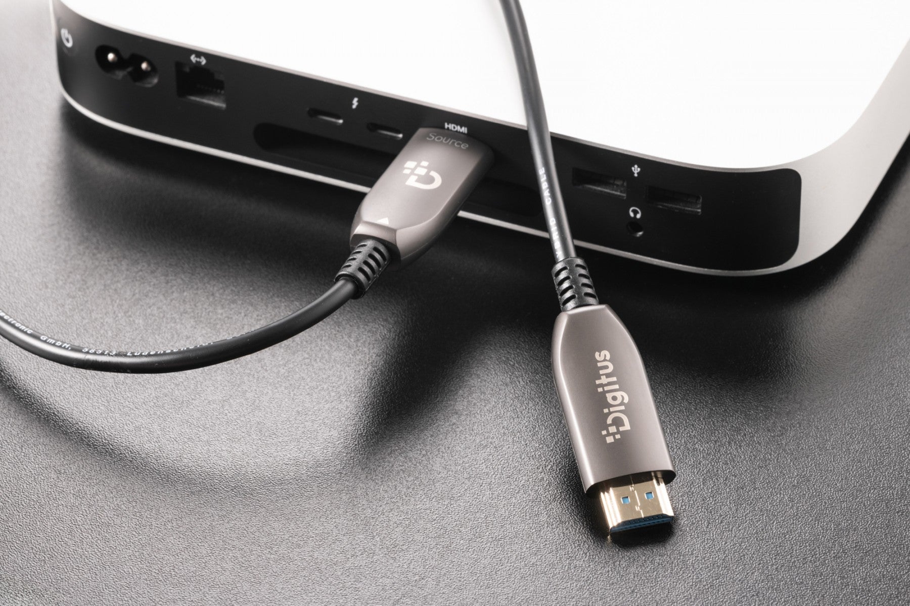 Digitus AK-330126-1000-S Câble HDMI AOC hybride | HDMI-A mâle-mâle | HDMI 2.1 | UHD-2 8K@60Hz | 48Gbps |HDR, eARC, HDCP 2.2, CEC | 100m