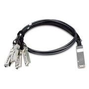 PLANET CB-QSFP4X10G-1M câble de fibre optique QSFP+ 4x SFP+ Noir