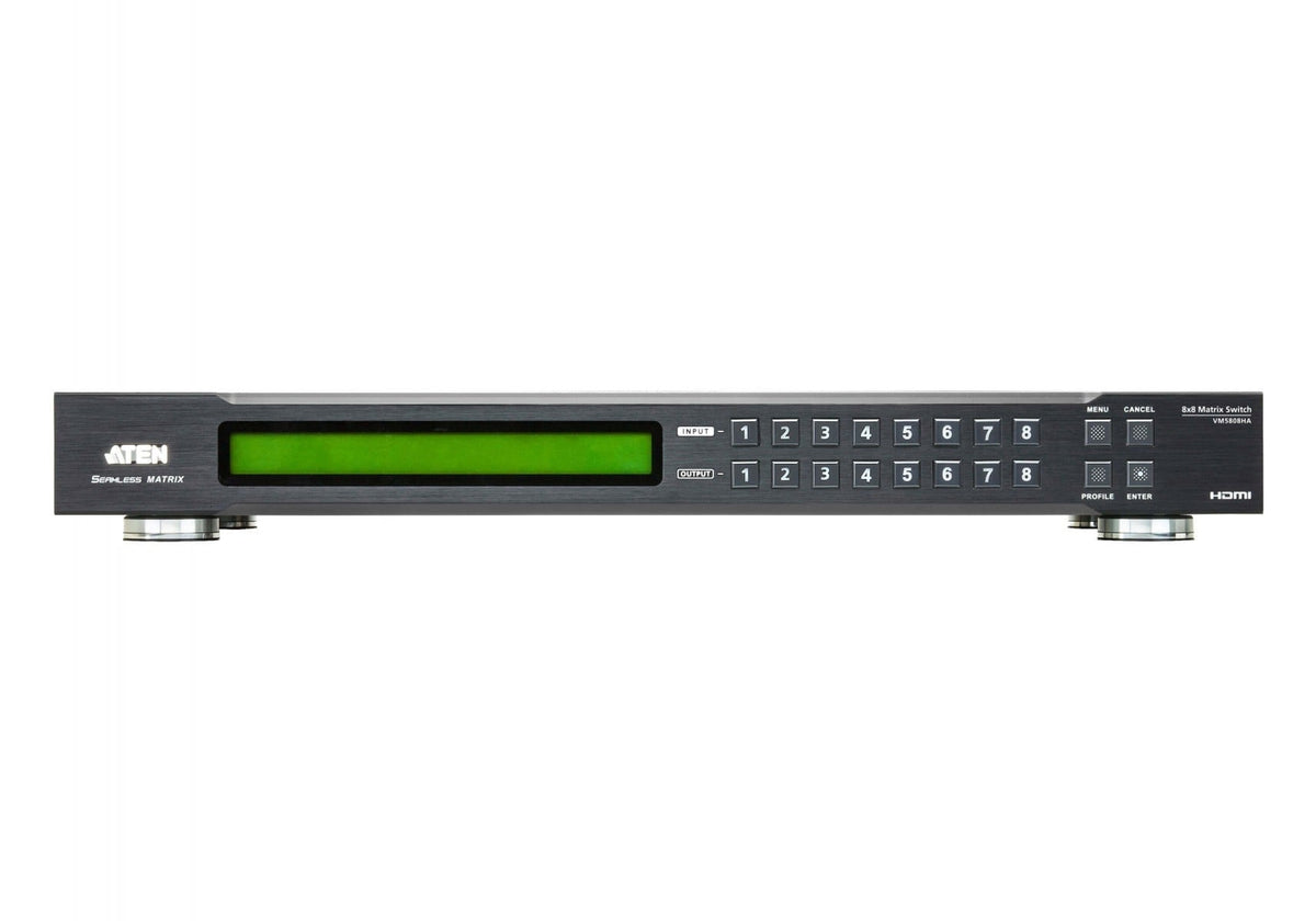 ATEN 8 x 8 HDMI Matrix Switch with Commutateur de matrice AV 58,1 W