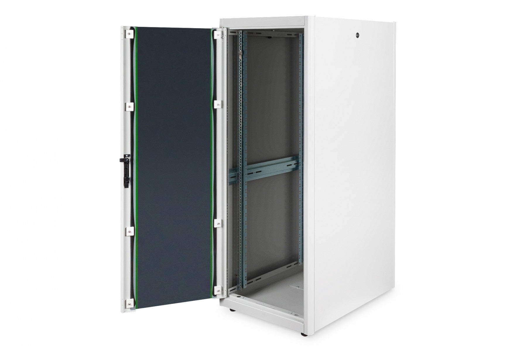 "Armoire réseau debout DYNAmic Basic 19"" 32U rack600x800, porte avant en verre, gris, 600kg 1590x600x800 mm, couleur gris (RAL 7035)"