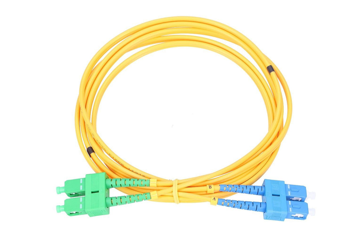 Extralink PATCHCORD SC/UPC-SC/APC SM G.652D DUPLEX 3.0MM 5M PVC - Single- bzw. Monomode-Faser - 5 m câble InfiniBand et a fibres optiques FTTH Jaune