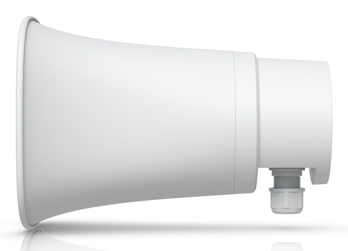 All-weather PoE 120 dB horn speaker with