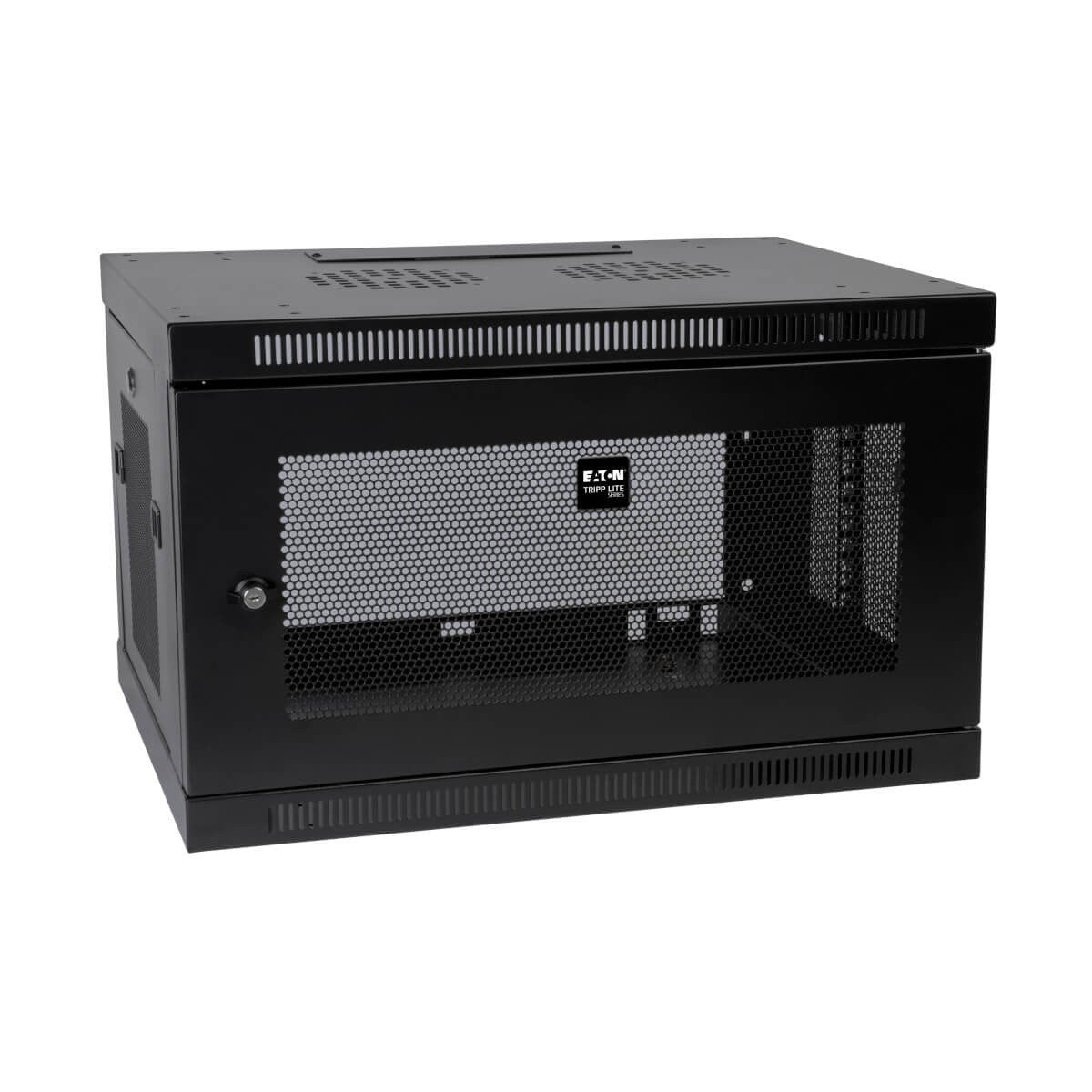 EATON TRIPPLITE SmartRack 6U Low-Profile Switch-Depth Wall-Mount Rack Enclosure Cabinet Rack floor mountable BK 6U 19