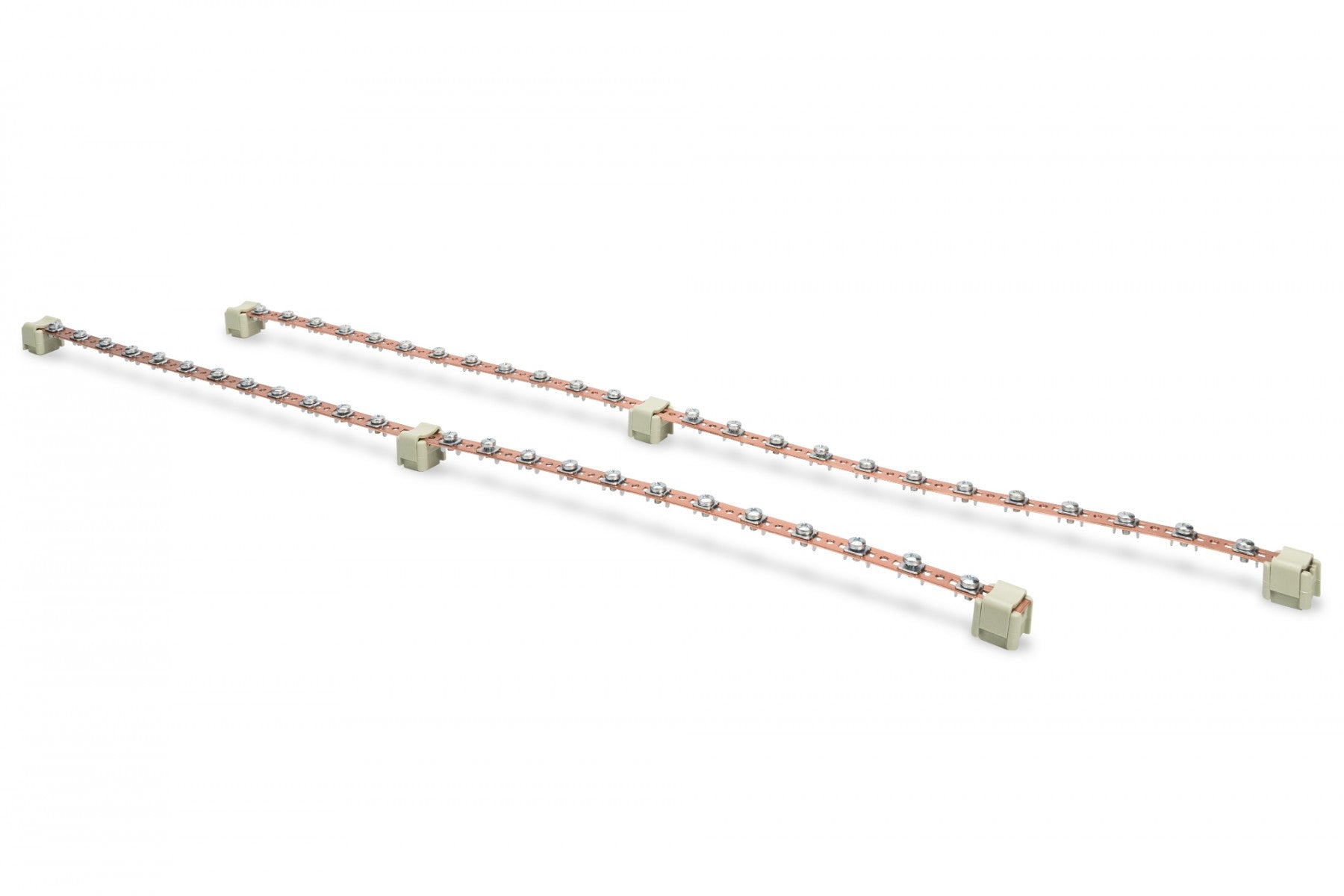 Ensemble de barres de mise a la terre, 2 pcs, 820 mm2 x 24 points de connexion, y compris les conducteurs de mise a la terre 2 x 24 points de connexion, y compr