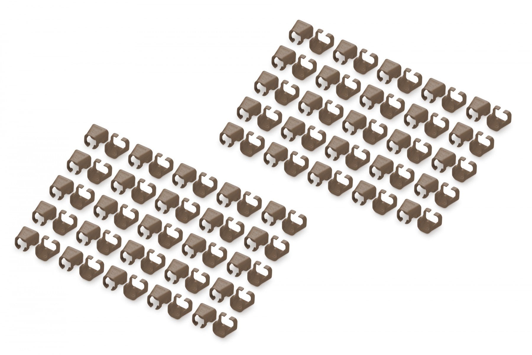 Clip coloré pour fiche RJ45, marron, paquet de 100