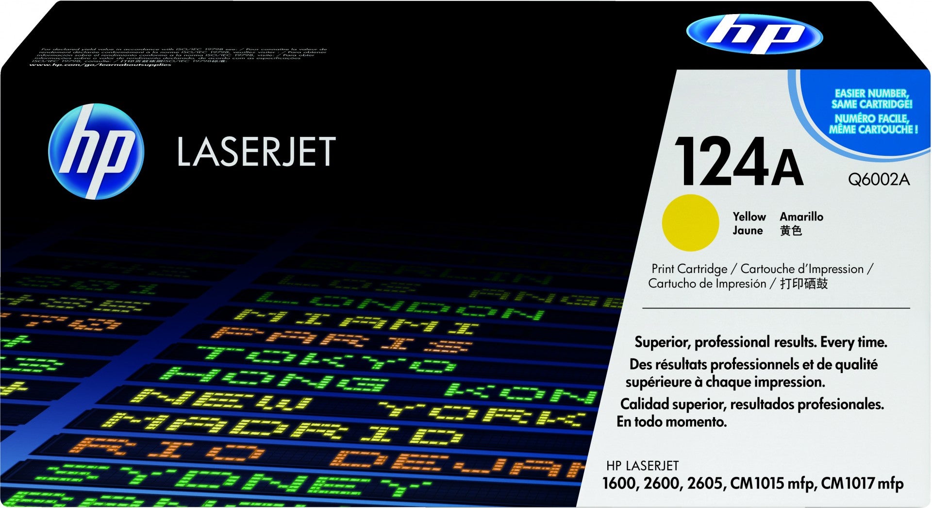 HP 124A toner LaserJet jaune authentique