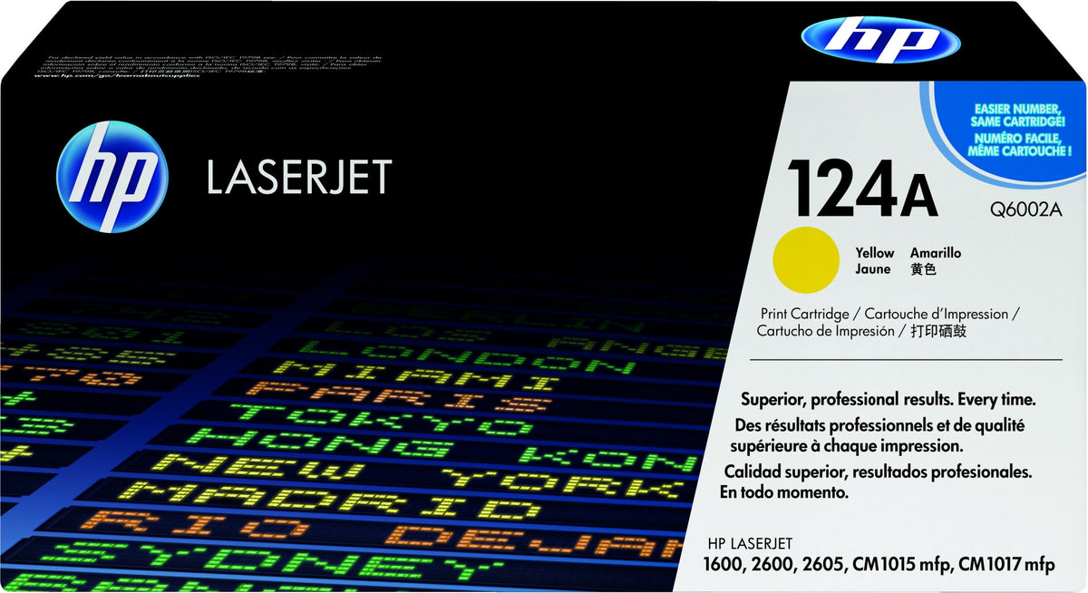 HP 124A toner LaserJet jaune authentique