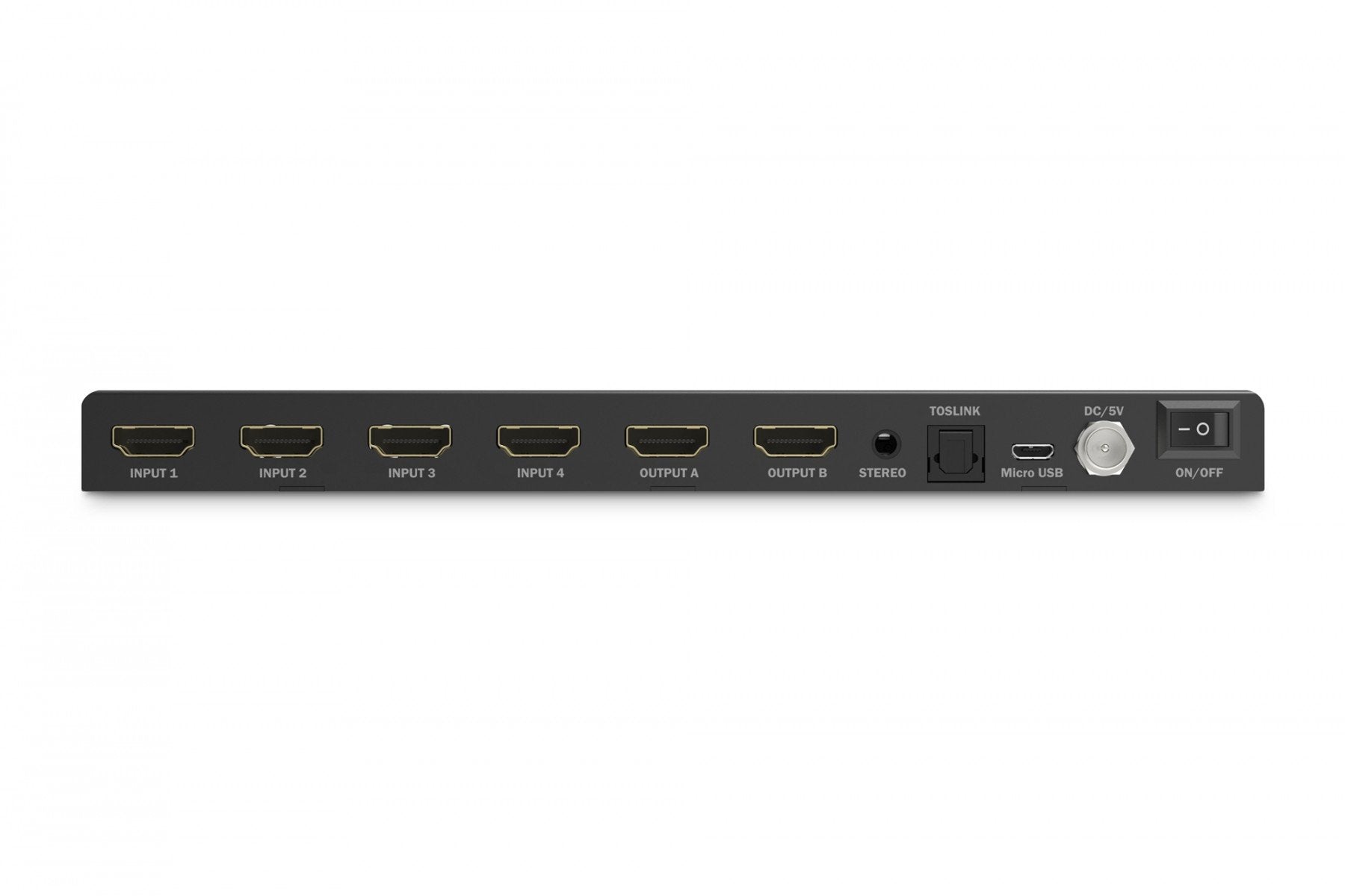 Commutateur/Matrix HDMI 4/2 ports 4K/30Hz UHD HDCP 1.4 audio avec télécommande