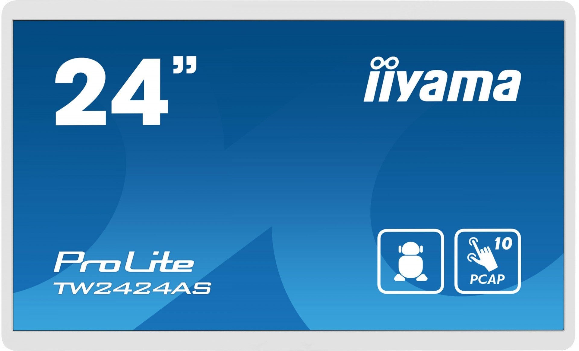 "iiyama TW2424AS-W1 Écran d'affichage dynamique Écran plat de signalisation numérique 60,5 cm (23.8"") Wifi 250 cd/m2 4K Ultra HD Noir Écran tactile Intégré dans "