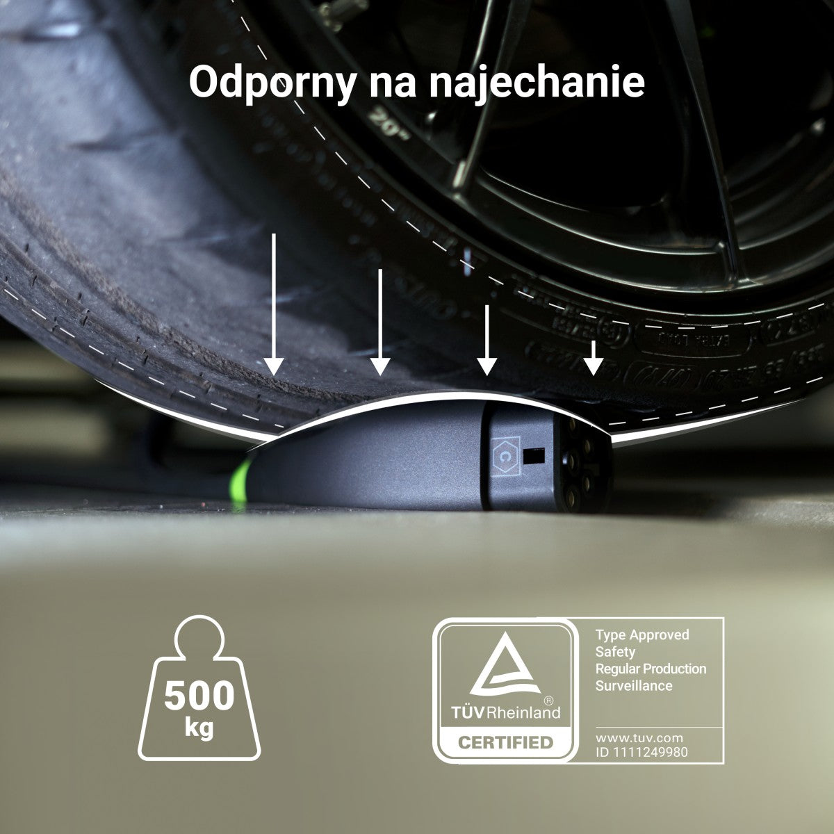 Green Cell EVKABGC03 Snap Câble EV Type 2 11kW 5m 16A pour recharge Tesla Model Y 3 S X, Kia EV6, VW ID.4, ID.5, BMW i4, iX, Ford Mach-E