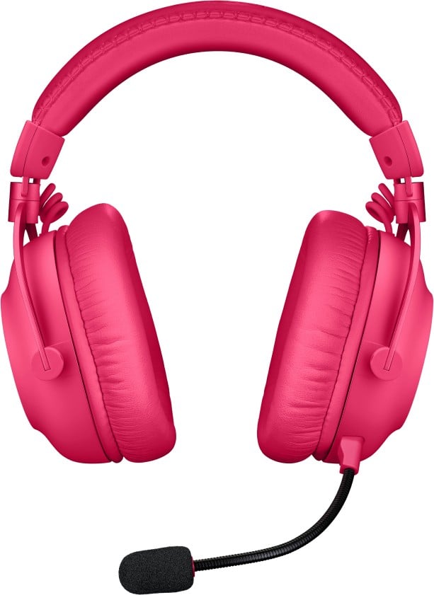 LOGITECH G Pro X 2 Headset full size Bluetooth / LIGHTSPEED wireless wired 3.5 mm jack noise isolating magenta