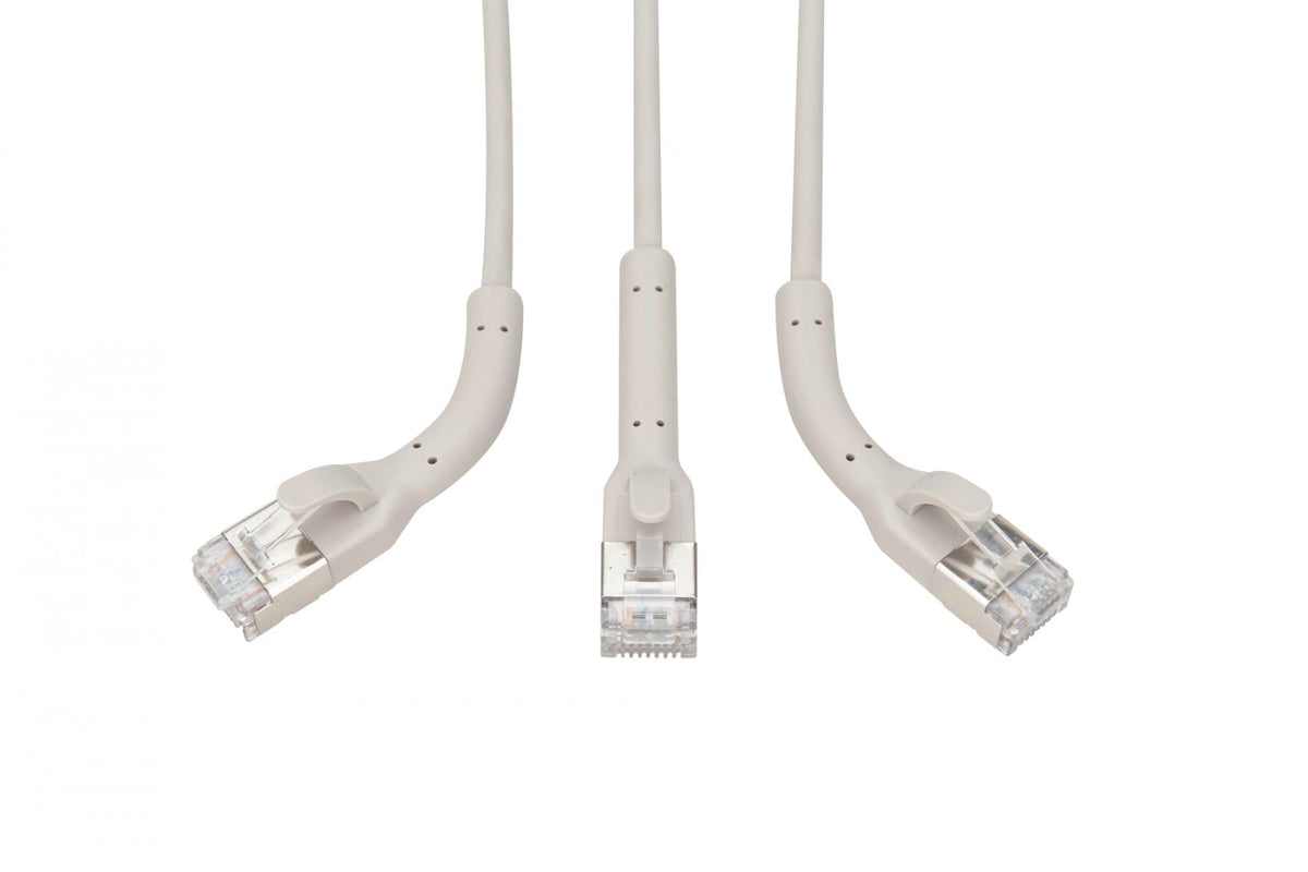 Digitus DK-1632-A-030B Câble de raccordement angulaire CAT 6A F-FTP, cuivre, 3 m, gris