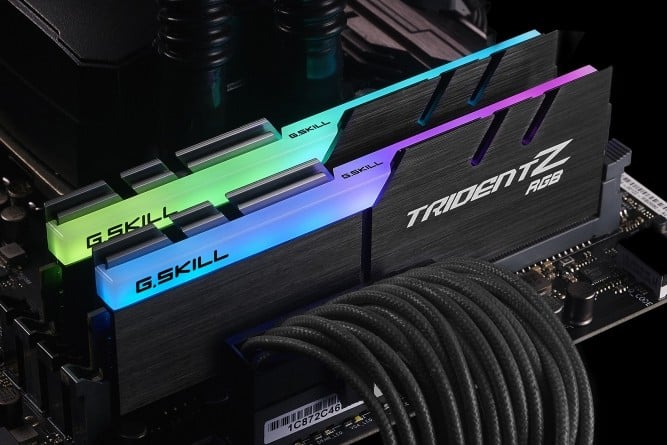 G.Skill Trident Z RGB (For AMD) F4-3200C16D-32GTZRX module de mémoire 32 Go 2 x 16 Go DDR4 288-pin DIMM