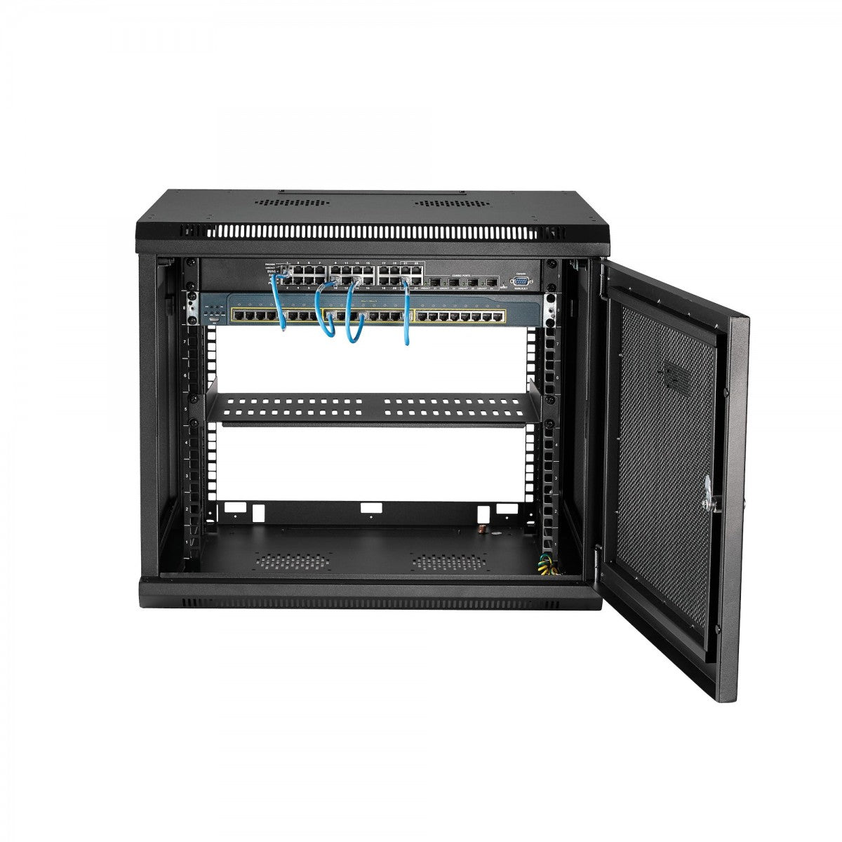 Cabinet - Wallmount w/Hinge 9U