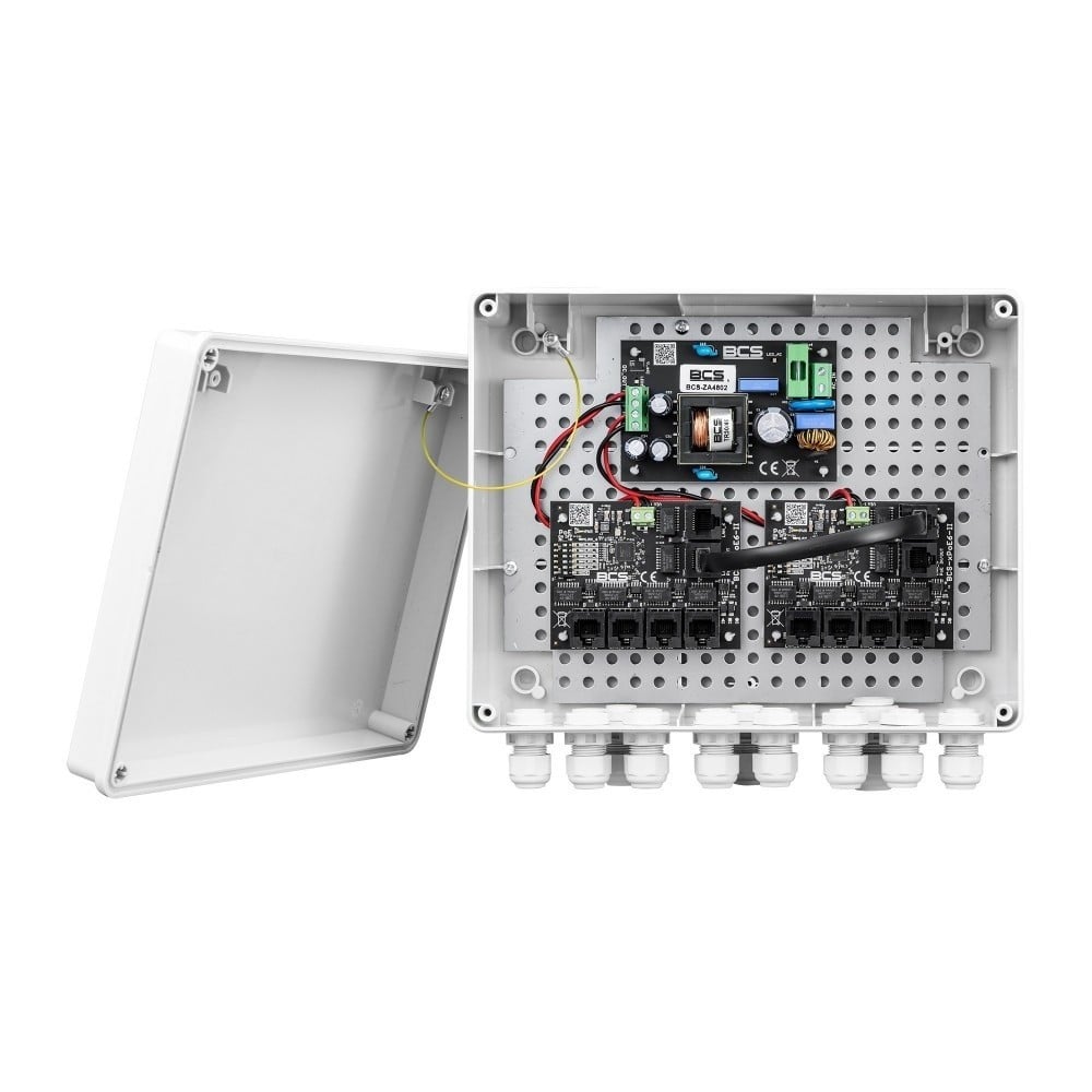 BCS BCS-IP8/Z/E-S Ensemble d'alimentation PoE externe pour caméras IP