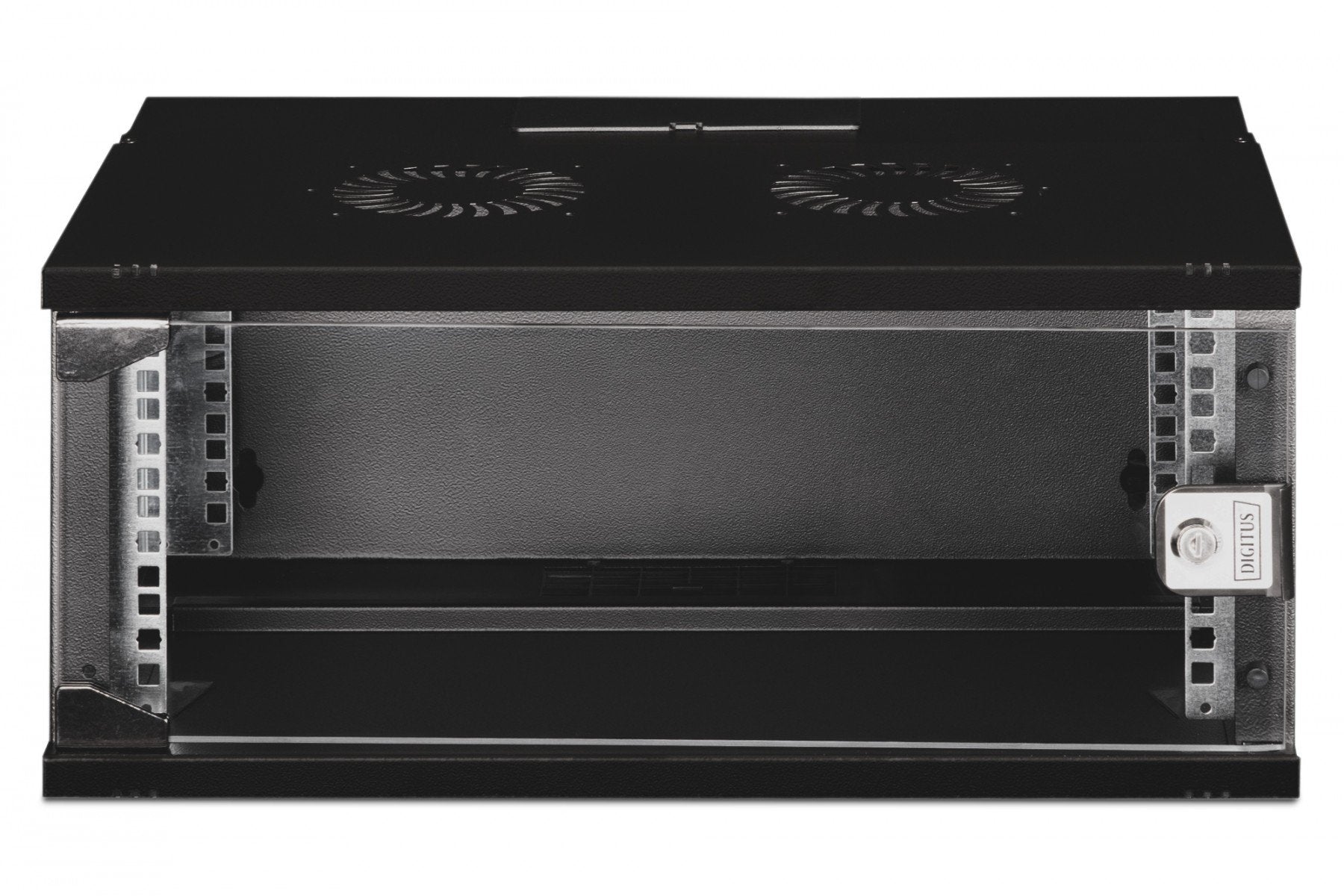 "Armoire réseau murale 19"" 4U, SOHO PRO 240 x 540 x 400 mm, porte en verre, noire, non assemblée, 60 kg"