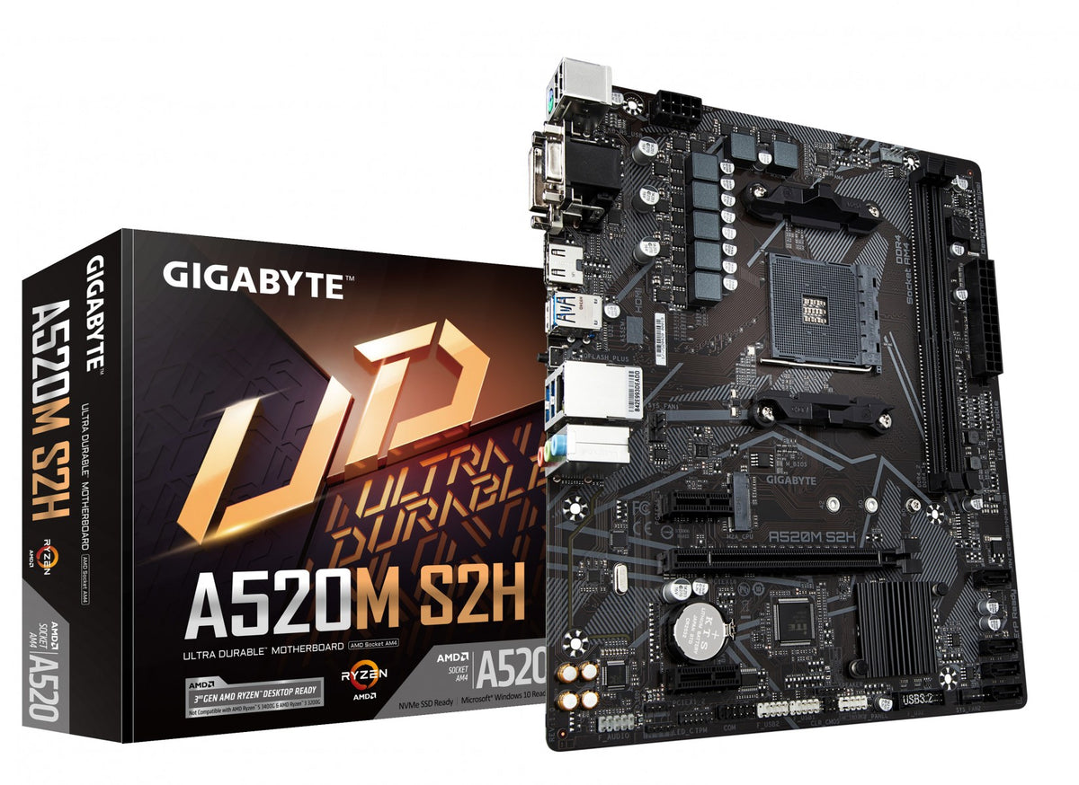 GIGABYTE A520M S2H carte mere AMD A520 Emplacement AM4 micro ATX