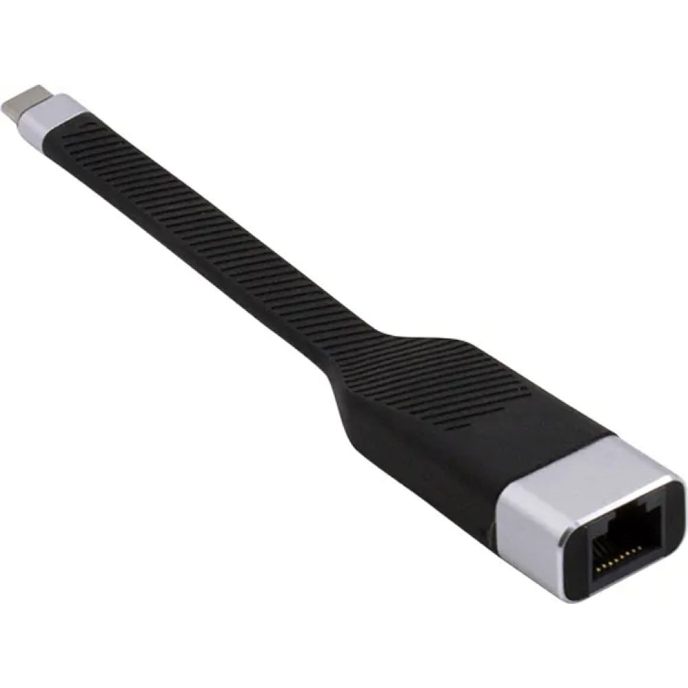Techly ICOC USBC-RJ45 Carte réseau/Adaptateur USB-C vers RJ45 Gigabit, Flexible
