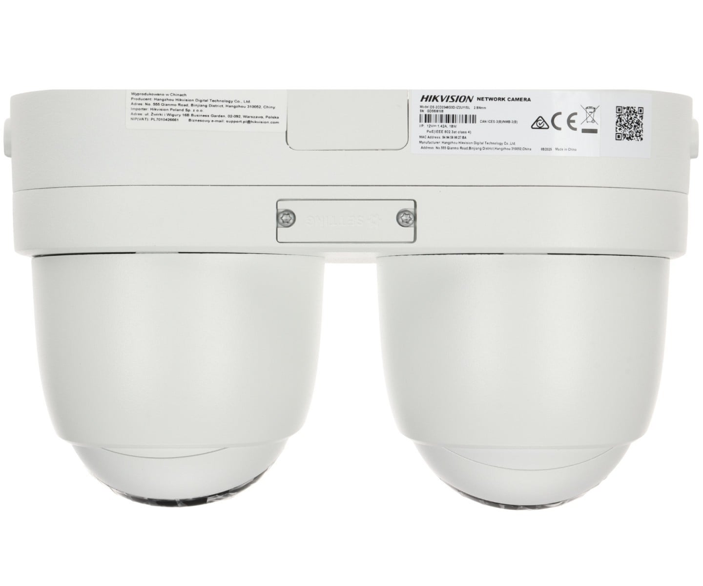 Hikvision DS-2CD2346G3D-IZ2UY/SL(2.8/4mm) Caméra IP