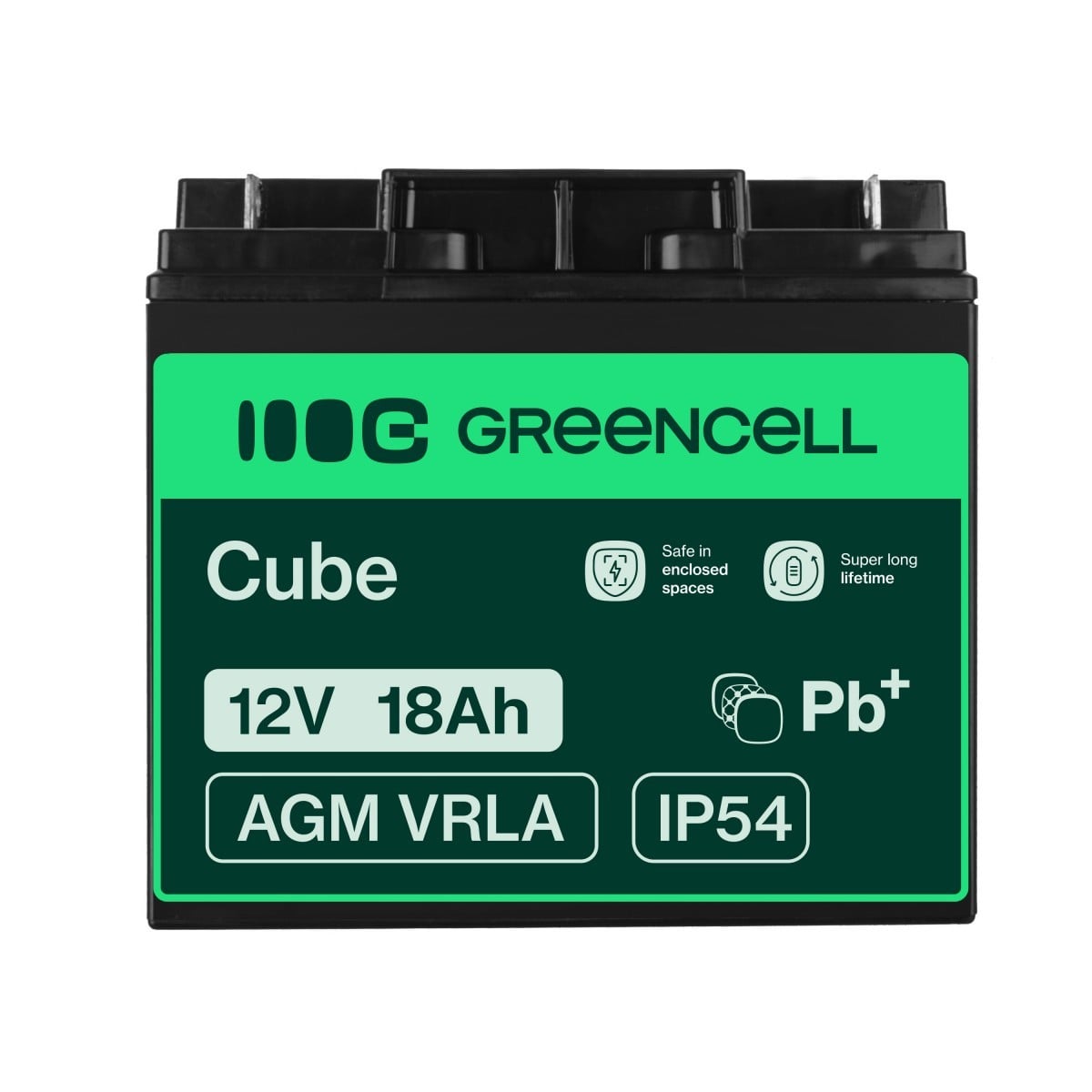 Green Cell AGM Battery 12V 18Ah - Battery - 18.000 mAh